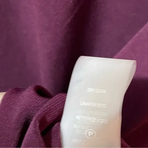 Karl Lagerfeld Paris Burgundy Long Sleeve Top Size XS - Picture 7 of 9